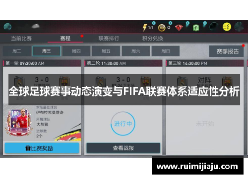 全球足球赛事动态演变与FIFA联赛体系适应性分析